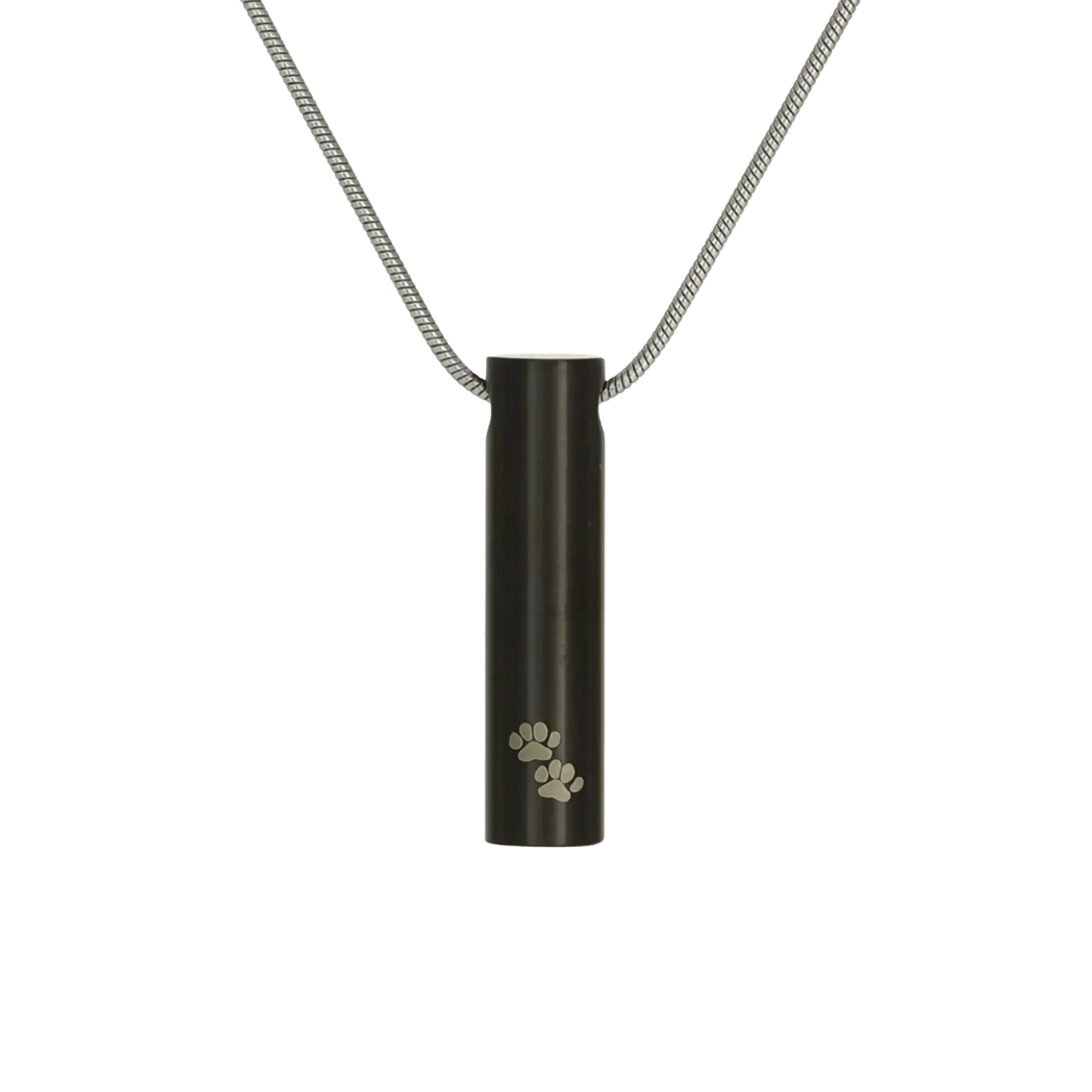 Paw Prints Cylinder Pendant