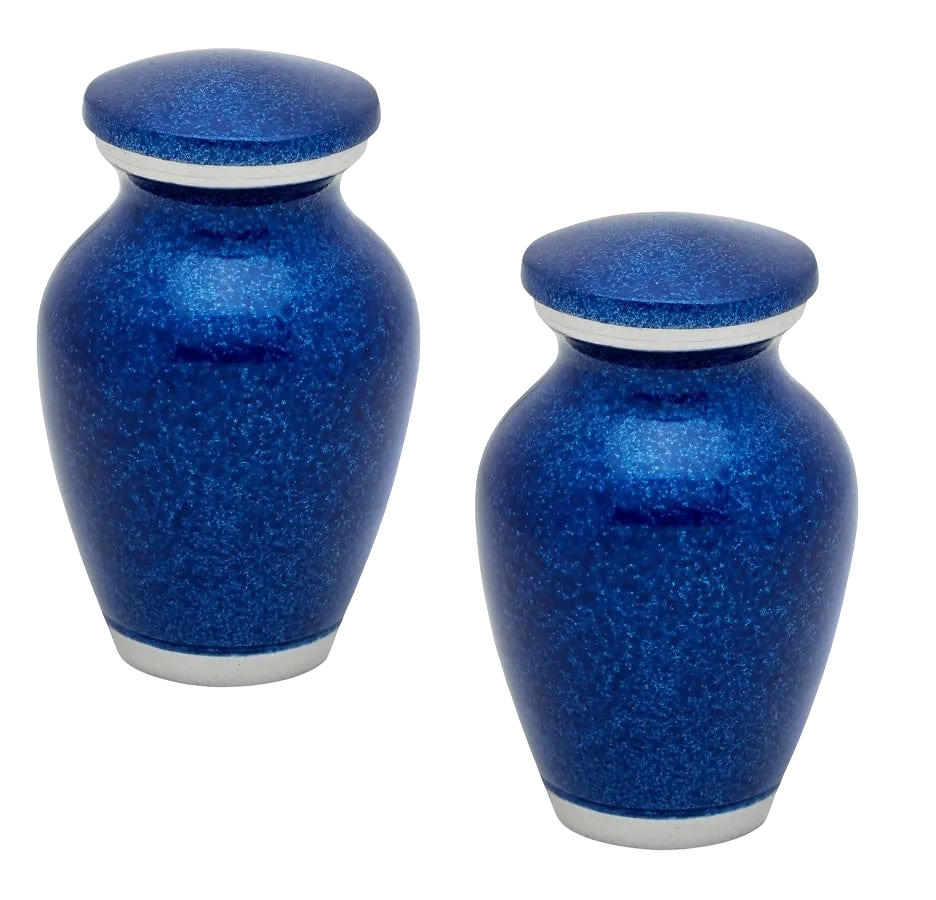 Solid Color Urn Tokens - Blue Pearl