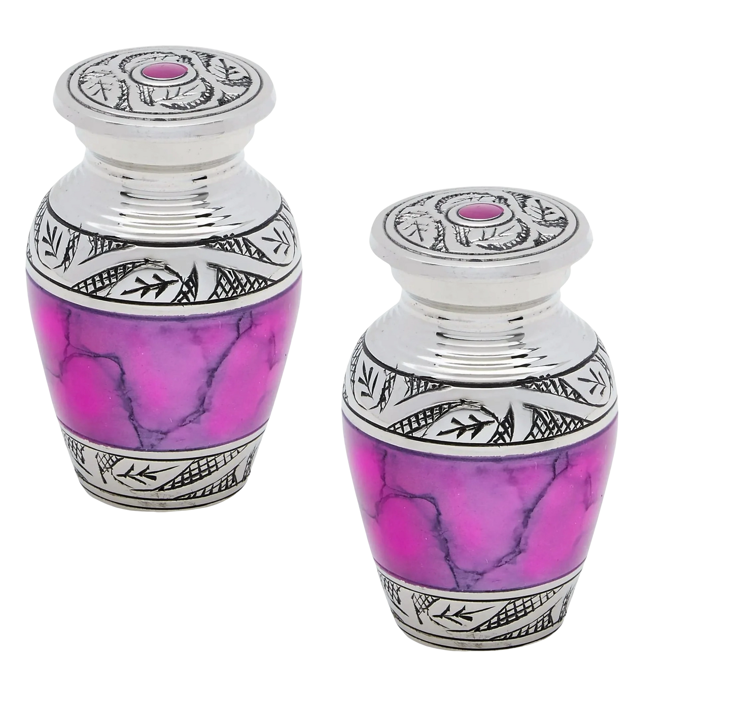 Pet Keepsake Urns - Brass Pink