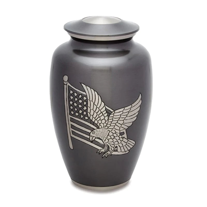 Brass Pet Urn - American Pride
