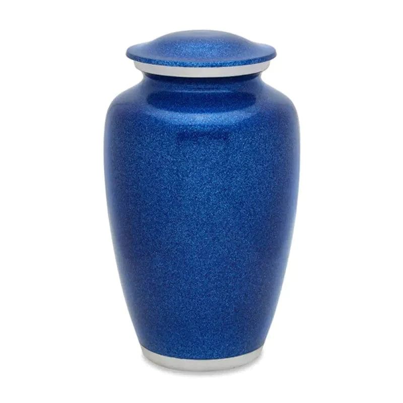 Solid Color Pet Urn - Blue Pearl