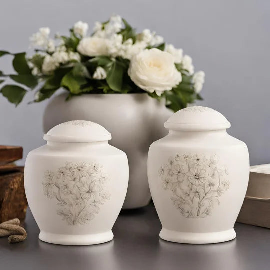 Pet Cremation Urns with Floral Engravings: Symbolizing Beauty and Growth