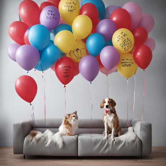 Pet Funeral Balloon Messages