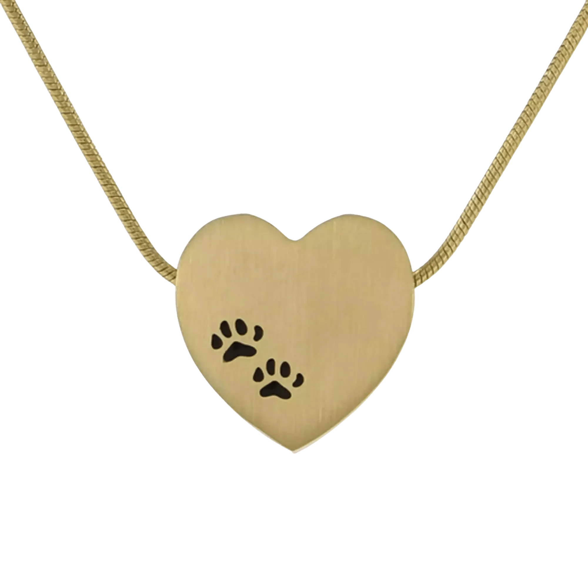 Load image into Gallery viewer, Bronze Heart Paw Prints Pendant
