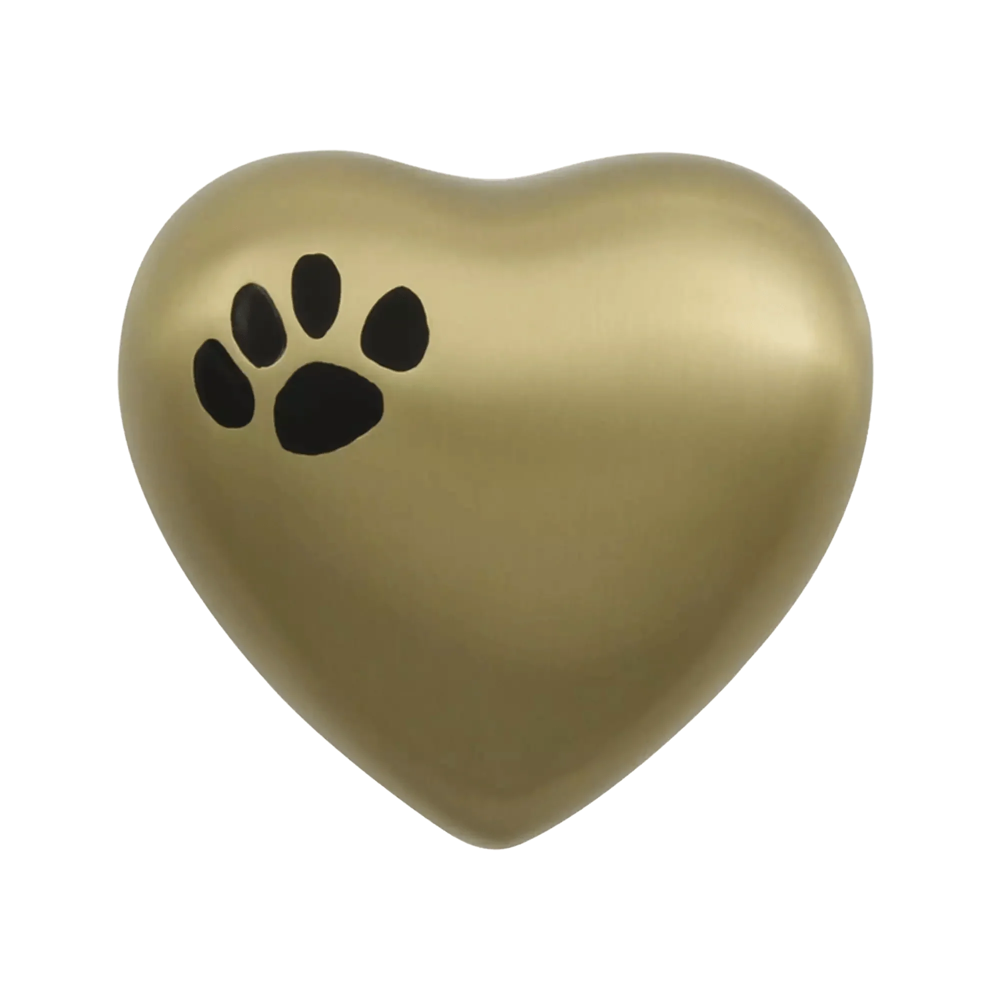 Classic Paws Bronze Heart Shaped Pet Urn