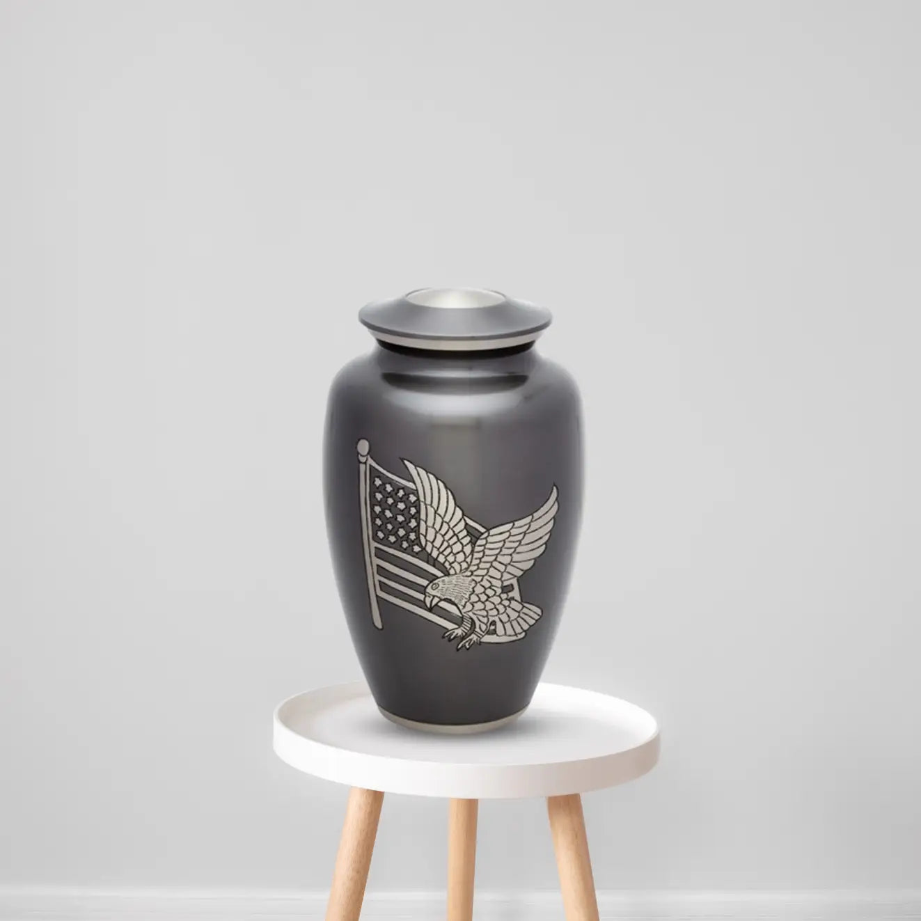 Load image into Gallery viewer, Brass Pet Urn - American Pride
