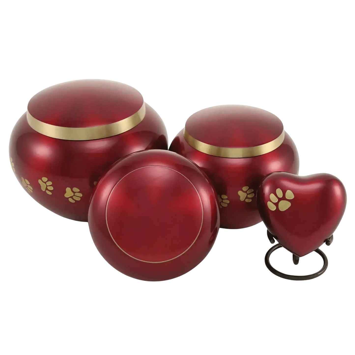 Odyssey® Paw Crimson Pet Urn