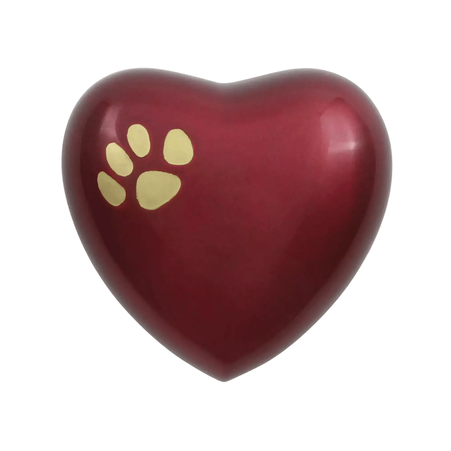Odyssey® Paw Crimson Heart Shaped Pet Urn