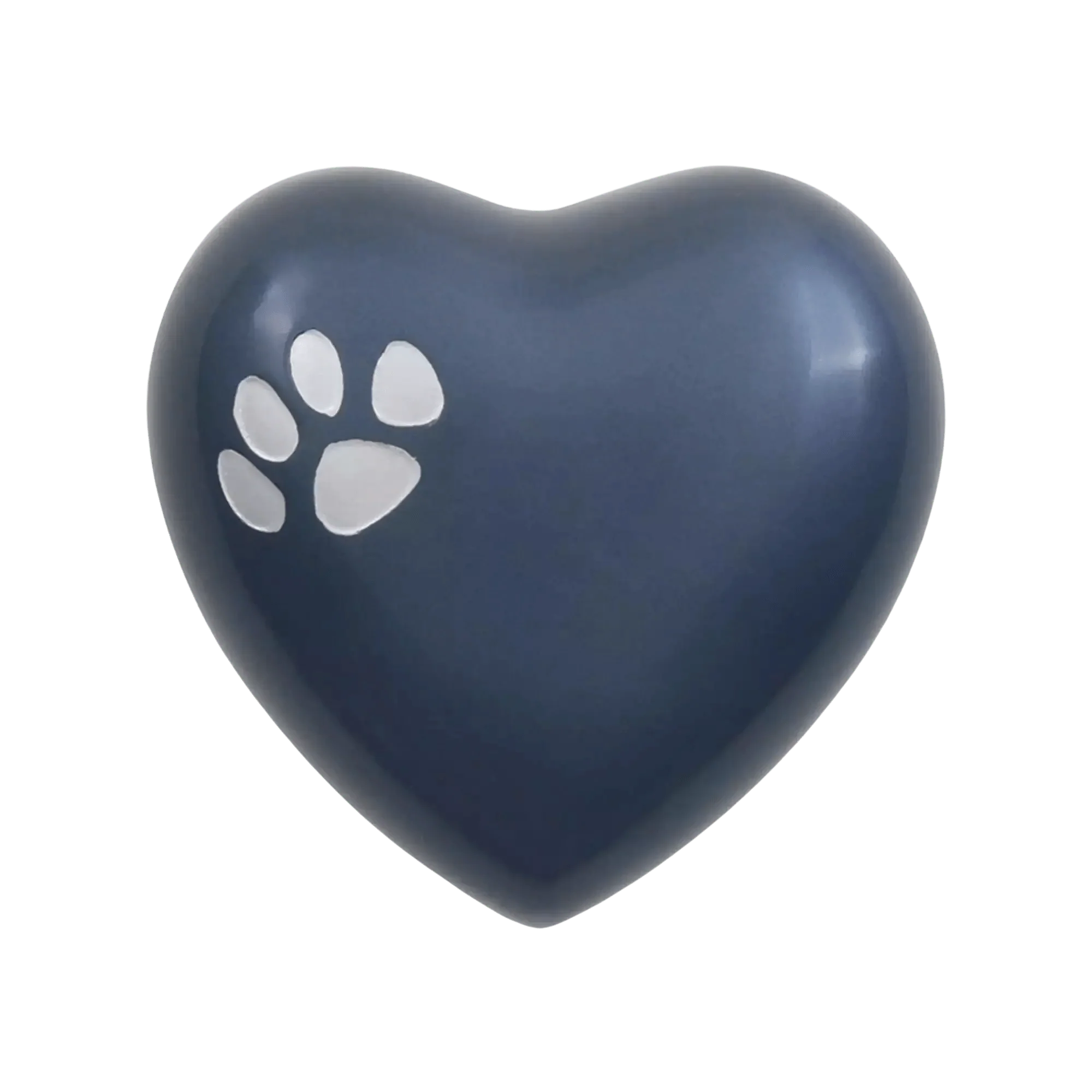 Odyssey® Paw Moonlight Blue Heart Shaped Pet Urn
