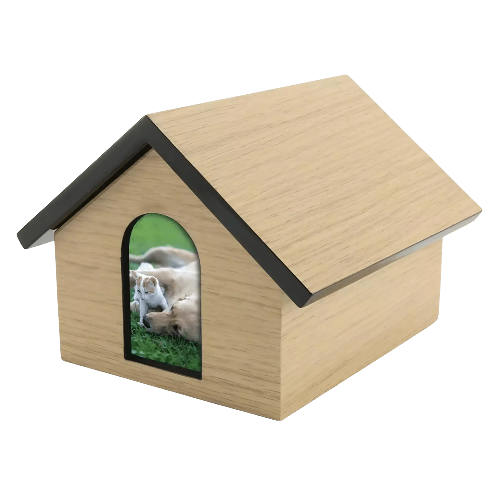 Load image into Gallery viewer, Pet House Tan Pet Urn
