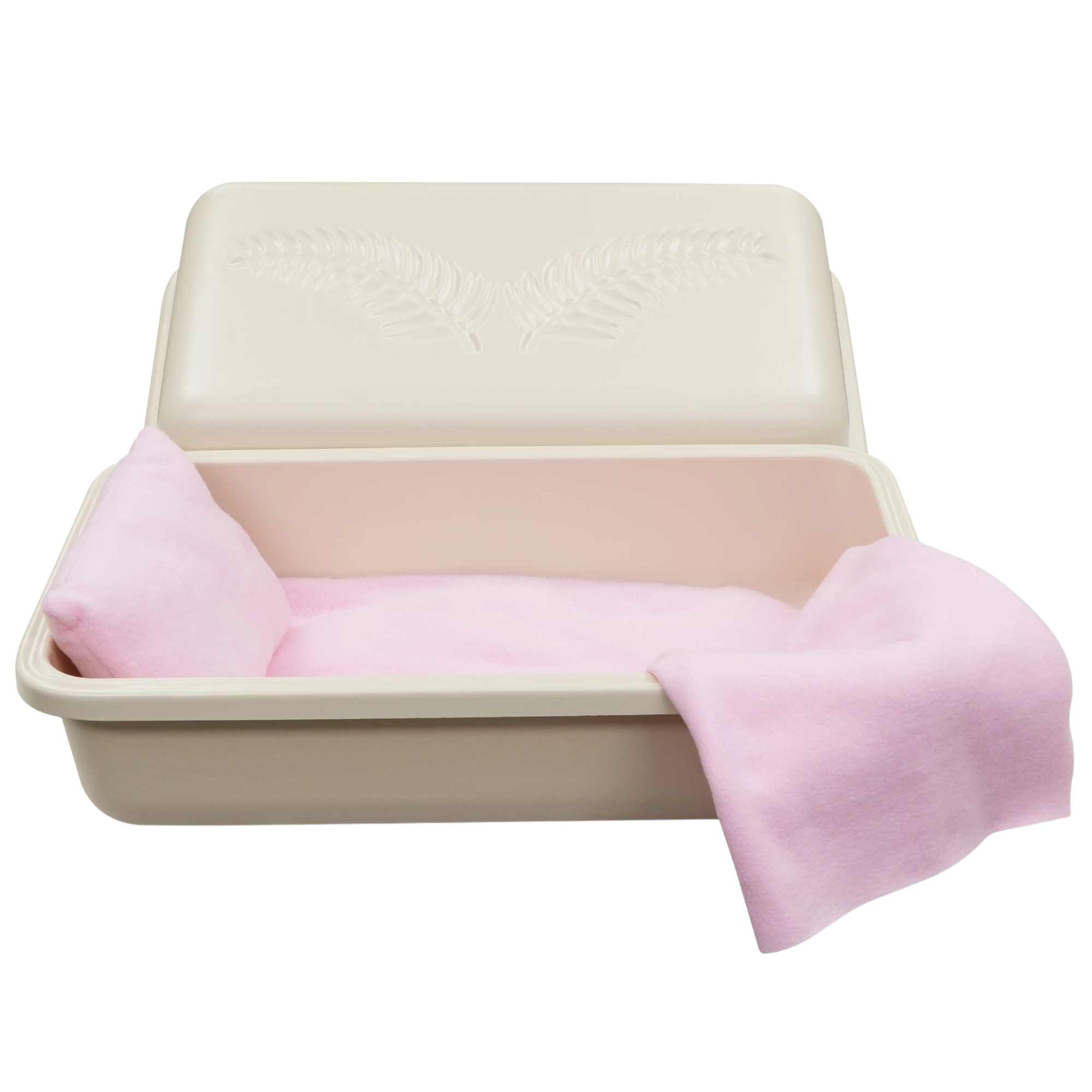 Only $189 - Almond Pet Casket With Pink Interior For Your Pet - Plastic ...