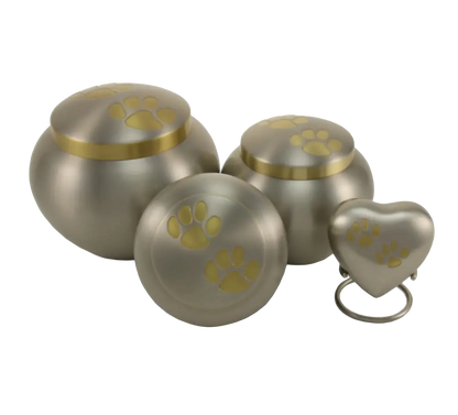 Odyssey® Paw Pewter Pet Urn