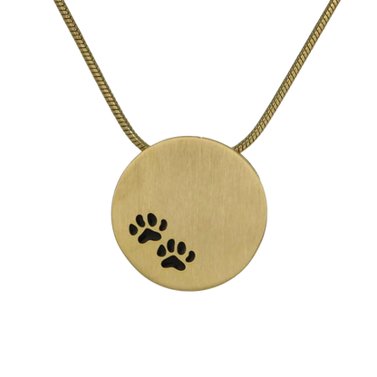 Bronze Paw Prints Pendant