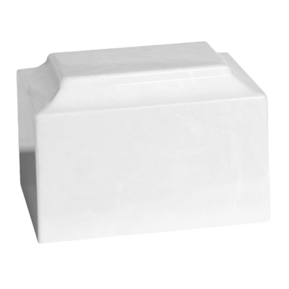 White Paw Cultured Marble Cremation Urn