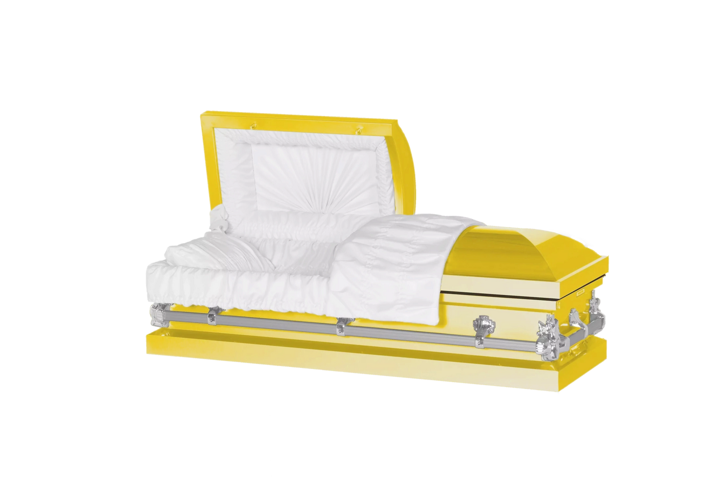 Steel Pet Casket | Bright Yellow