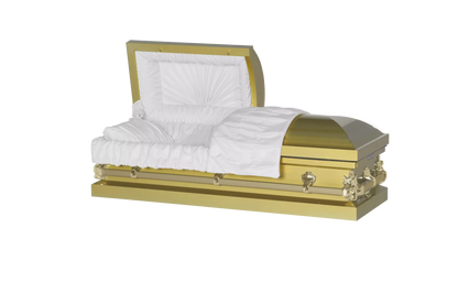 Steel Pet Casket | Gold