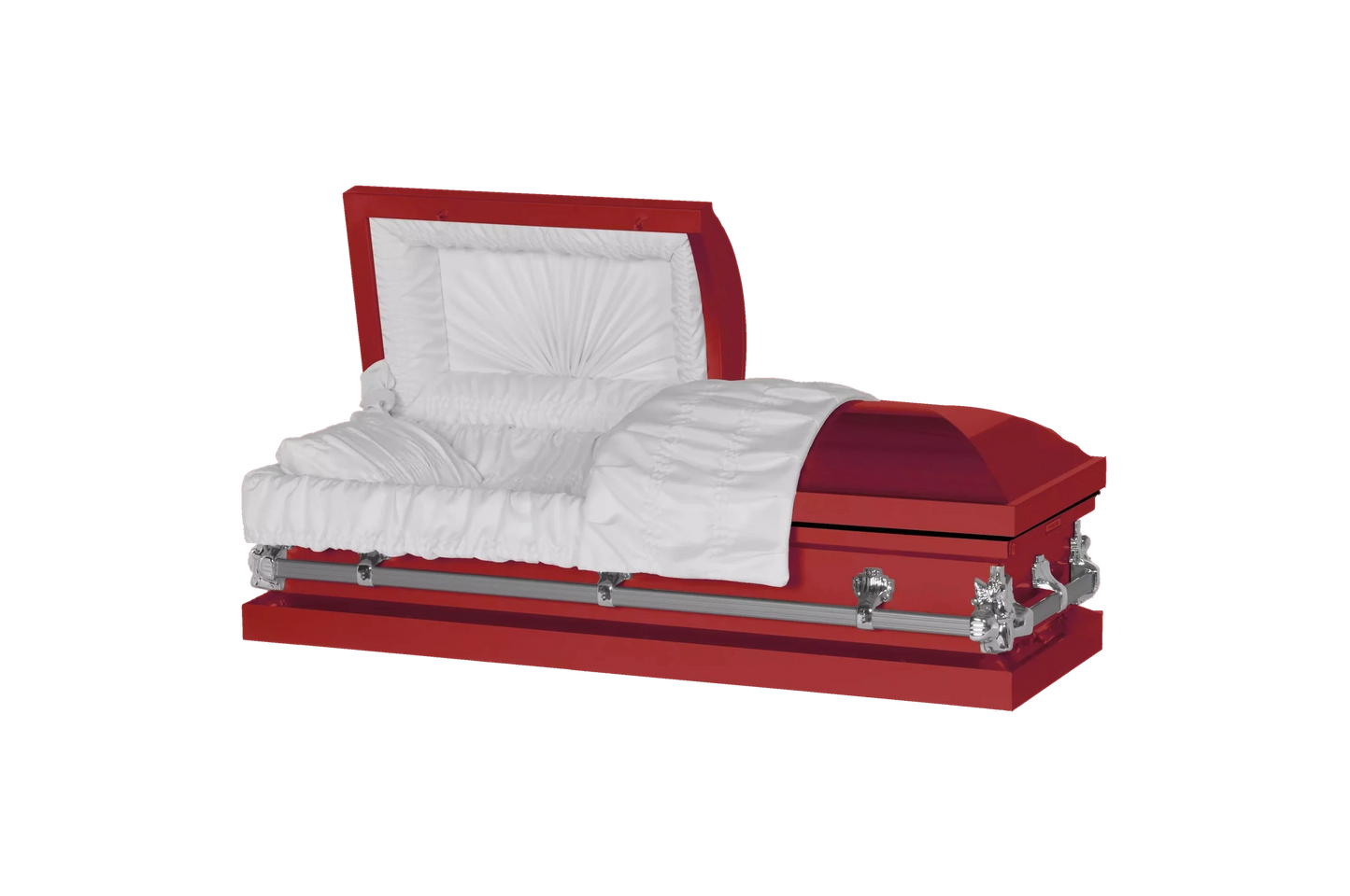 Steel Pet Casket | Red