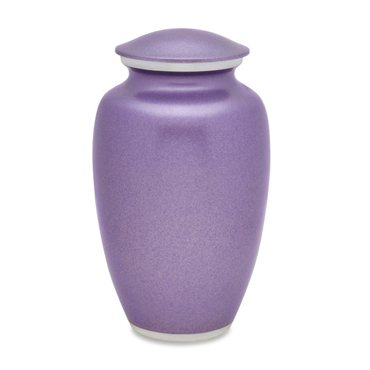 Solid Color Pet Urn - Violet Pearl