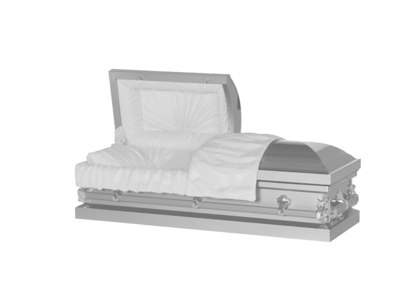 Steel Pet Casket | Silver