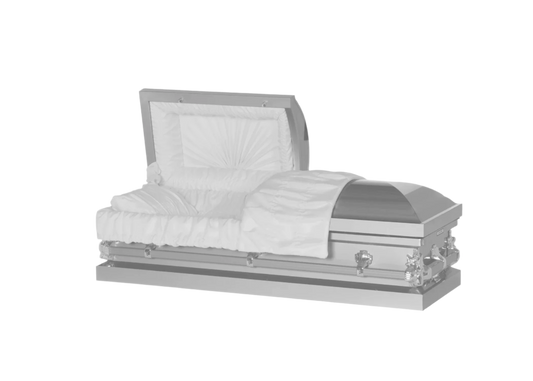 Steel Pet Casket | Silver