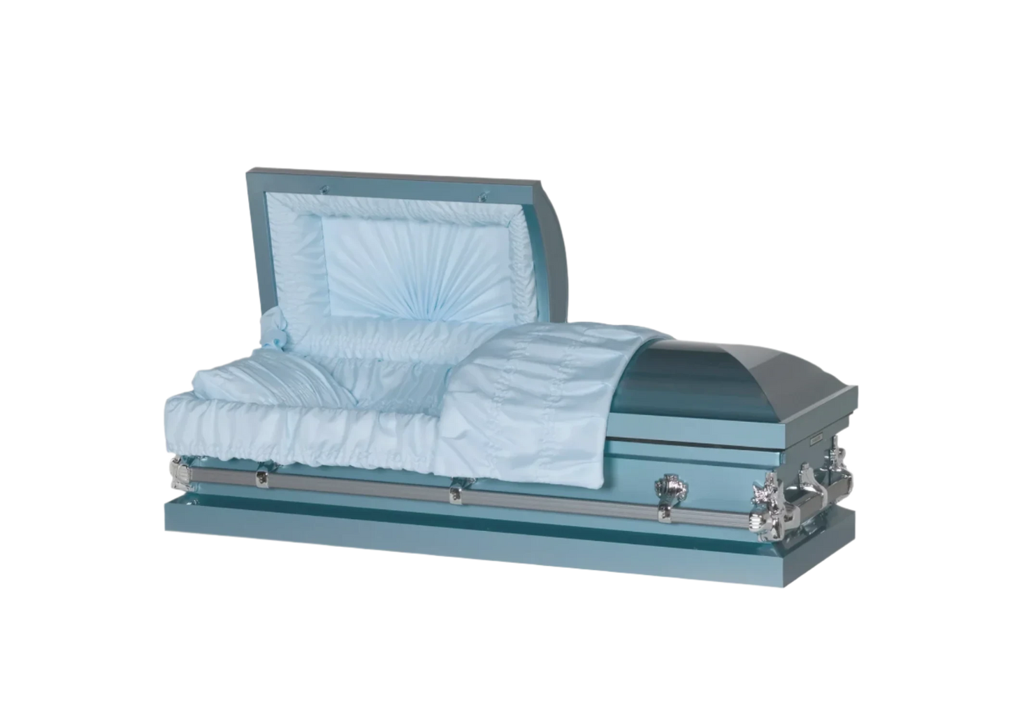 Steel Pet Casket | Light Blue