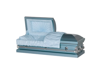 Steel Pet Casket | Light Blue