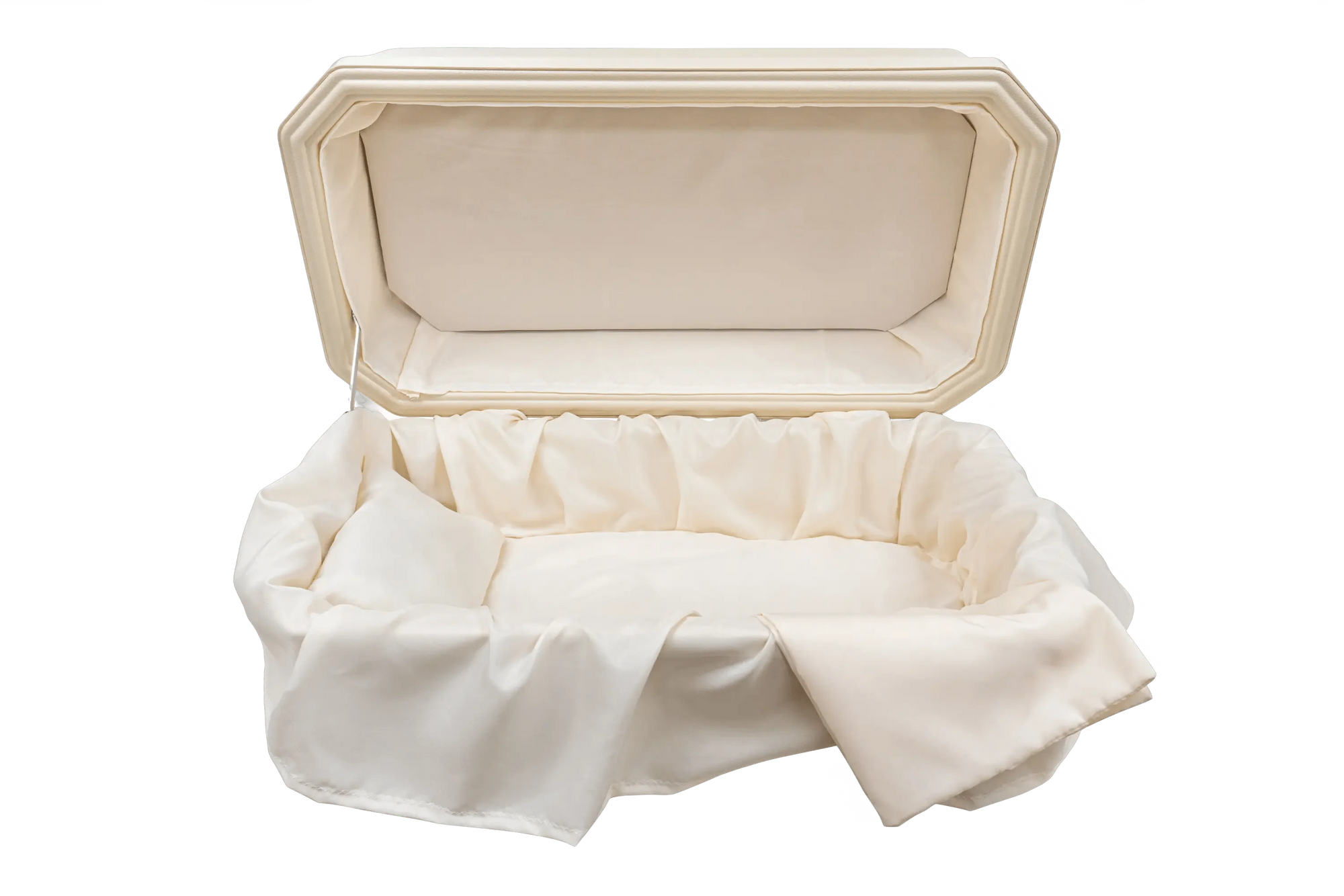 Only 299 Almond Pet Casket With Cream Interior for your cat and dog